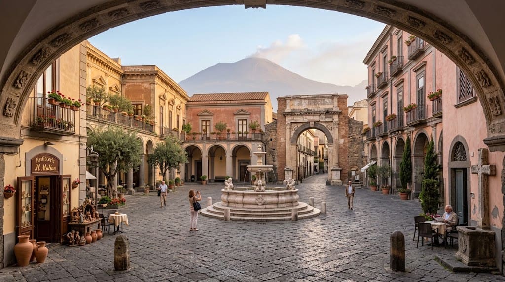Scena di tradizione o vita culturale campana